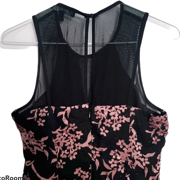 Guess Black Embellished Illusion Dress - Picture 6 of 7